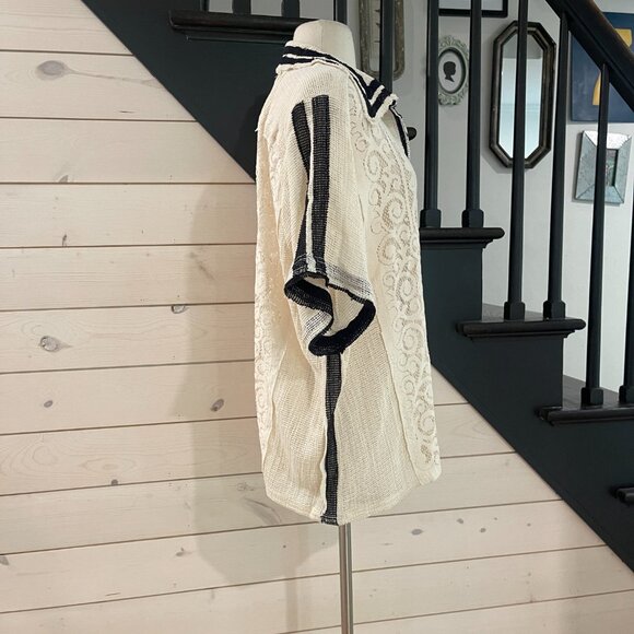 031 FP We The Free Feeling Sporty Lace Tee Ivory As Mock NWOT Size Medium - Picture 6 of 16